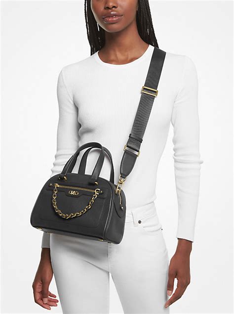 sac bowling michael kors|Williamsburg Small Pebbled Leather Satchel .